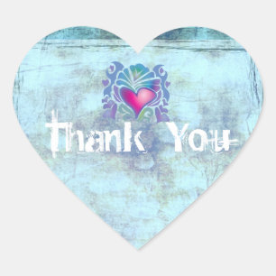 Adesivo Coração casamentos tropicais insulares de peixes do oceano