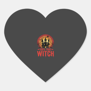 Adesivo Coração Castelo de Halloween daquela Bruxa 100%