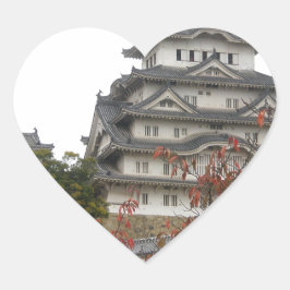 Adesivo Coração Castelo de viagem Himeji