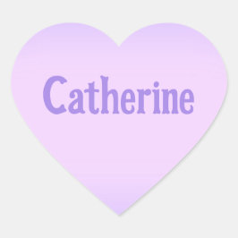 Adesivo Coração Catherine Lavanda Rosa