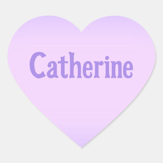 Adesivo Coração Catherine Lavanda Rosa (Frente)