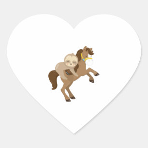 Adesivo Coração Cavalo de Lama Bonito
