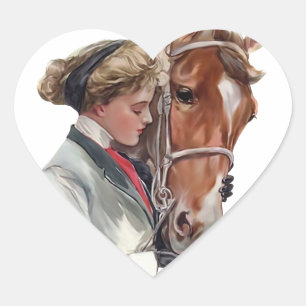 Adesivo Coração Cavalo favorito