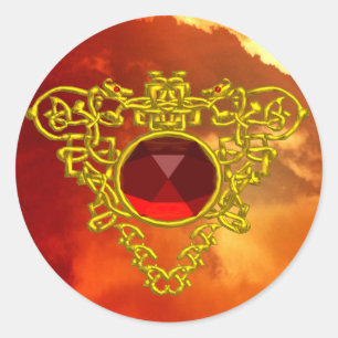 ADESIVO CORAÇÃO CELTICA