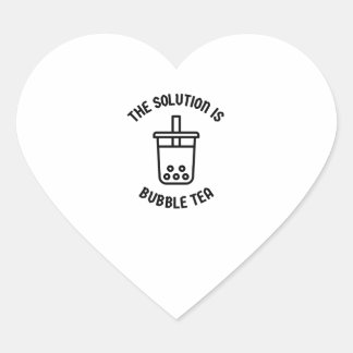 Adesivo Coração Chá de bolha é a solução