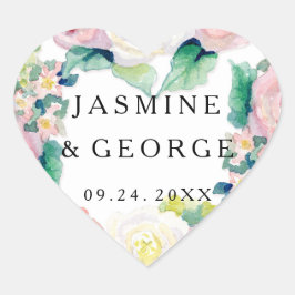 Adesivo Coração CHÁ DE PANELA MODERN - Maiúsculas - Maiúsculas com