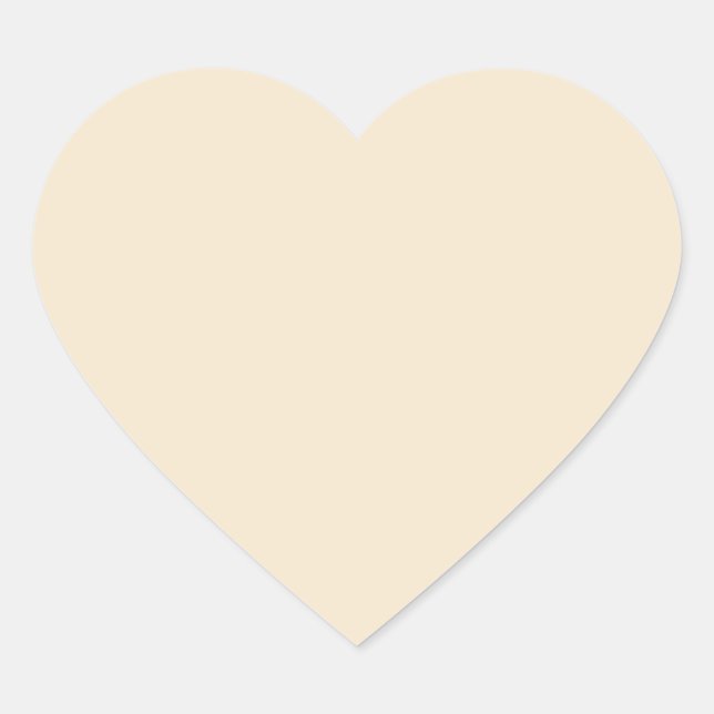 Adesivo Coração Champanhe (Frente)