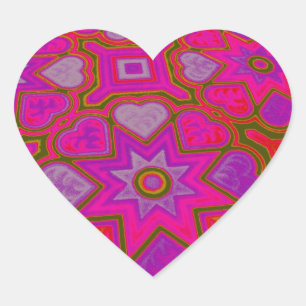 Adesivo Coração 'Cheio do Amor'