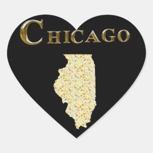 ADESIVO CORAÇÃO CHICAGO