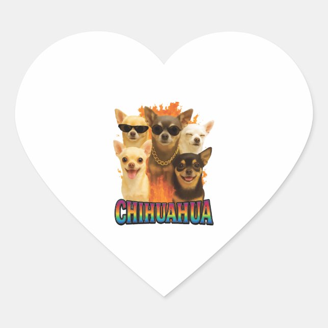 Adesivo Coração Chihuahua Copy (Frente)