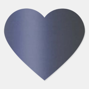 Adesivo Coração CINZA AZUL liso DarkGray