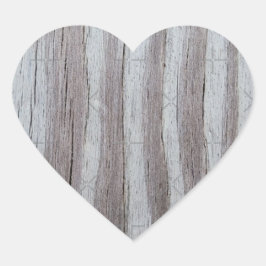 Adesivo Coração Cinza De Madeira Negra Cinza Vertical