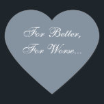 Adesivo Coração Cinza de Tabulação de Convite Personalizado<br><div class="desc">Colour Matching Slate Theme Slate Theme Slate Cinza E White Invite Seals - Os escritores de blogues de casamento pensam frequentemente: quais adesivos realmente farão os convites para o casamento pop? Essas Cinzas Personalizáveis Personalizáveis E Complementares De Casamento E Selos Brancos saem com excelente para cartões postais de fotos, assim...</div>