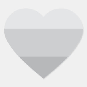 Adesivo Coração Cinzas de prata riscadas