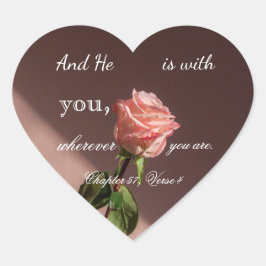 Adesivo Coração citação