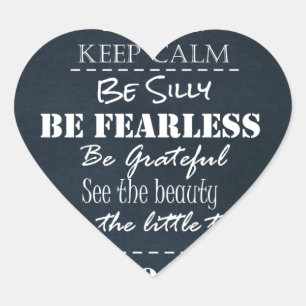 Adesivo Coração Citações das afirmações da atitude positiva