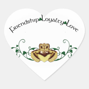 Adesivo Coração Claddagh/Claddaugh
