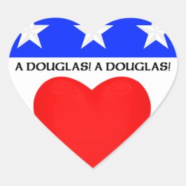 Adesivo Coração Clan Douglas "A DOUGLAS! Um DOBLAS!