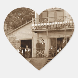 Adesivo Coração Clube Fox River Club, de 1880, Pesca Elgin