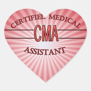 Adesivo Coração CMA certificou o LOGOTIPO do assistente médico