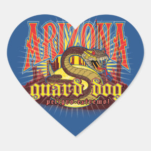 Adesivo Coração Cobra do Arizona de Guarda