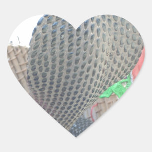 Adesivo Coração Cobra no Impressão de Arte de Cesto