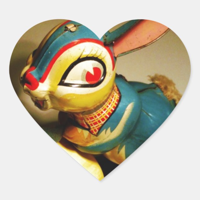 Adesivo Coração coelhos toalha e ovo amarelo páscoa (Frente)