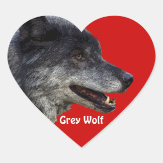 Adesivo Coração Coleção de cinzas WOLF Wildlife Heart Sticker
