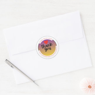 Adesivo Coração Com Amor – Minimalista Cute Amor