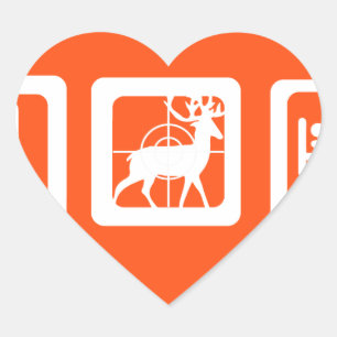 Adesivo Coração Coma a Caça do Sono