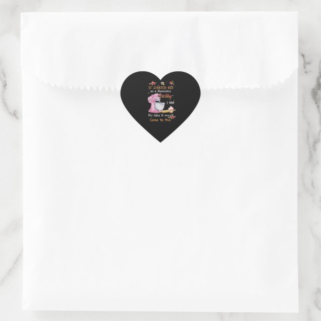Adesivo Coração Começou Como Um Presente Personalizado De Hobby Se (Bolsa)