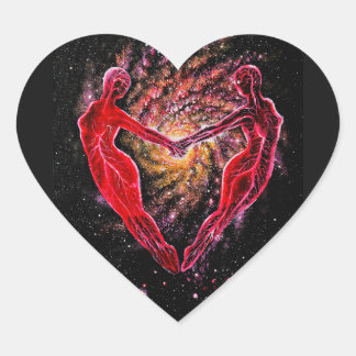 Adesivo Coração Conexão de almas gêmeas