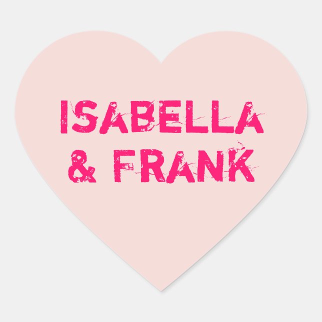 Adesivo Coração Conversação de Blush (Frente)