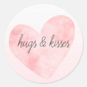 Adesivo Coração Cor d'Água Rosa Esbranquiçada