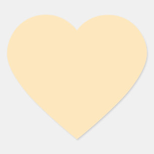 Adesivo Coração Cor de Alta Extremidade de Pêssego Claro