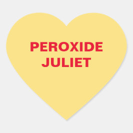 Adesivo Coração Coração Adulto Amarelo