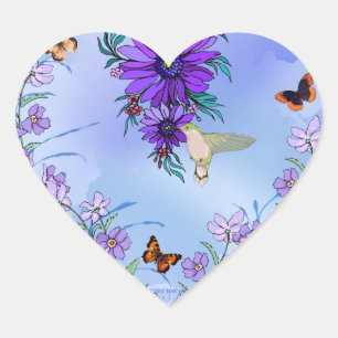 Adesivo Coração Coração azul