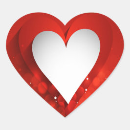 Adesivo Coração Coração Branco do dia de os namorados - Personaliz