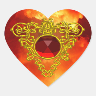 ADESIVO CORAÇÃO CORAÇÃO CELTICA