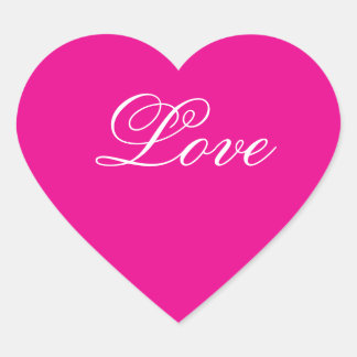 Adesivo Coração Coração cor-de-rosa