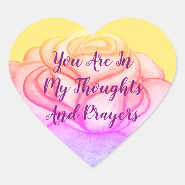 Adesivo Coração Coração Cuidadoso Deseja Vinhetas (Frente)