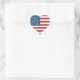 Adesivo Coração Coração da bandeira americana dos EUA (Bolsa)