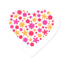 Coração de flores - Bonito presente para amantes d