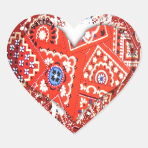 Adesivo Coração coração do bandana