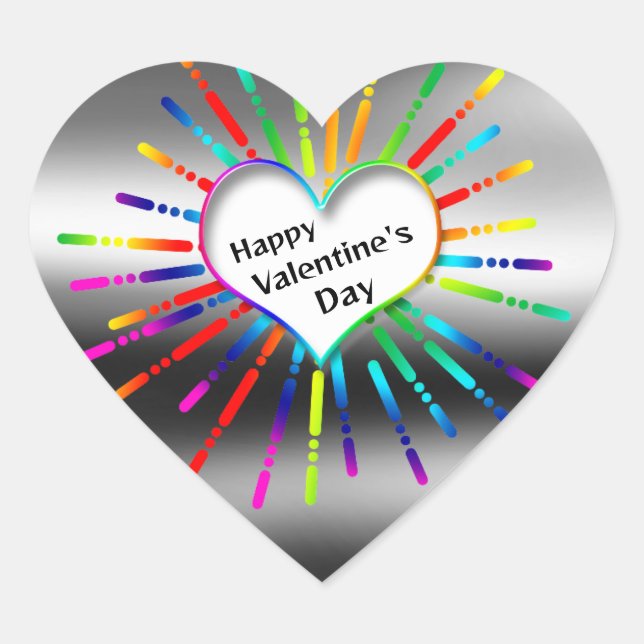 Adesivo Coração Coração do relâmpago (Frente)