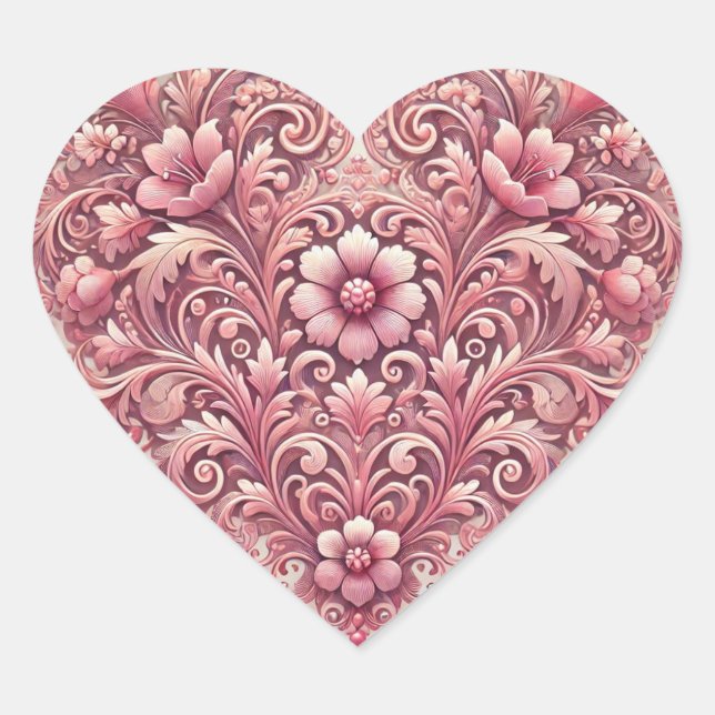 Adesivo Coração Coração Lilás (Frente)