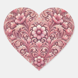 Adesivo Coração Coração Lilás