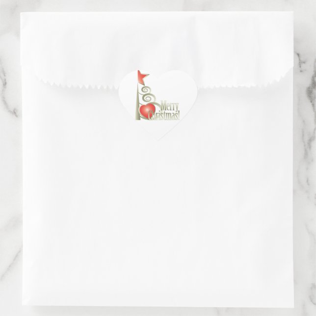 Adesivo Coração Coração para o Natal (Bolsa)