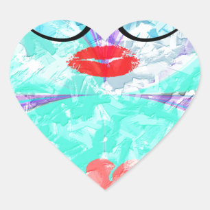 Adesivo Coração Coração perfeito