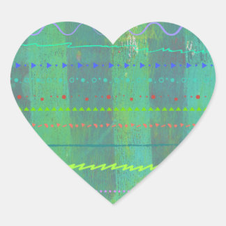 Adesivo Coração Coração Pintado